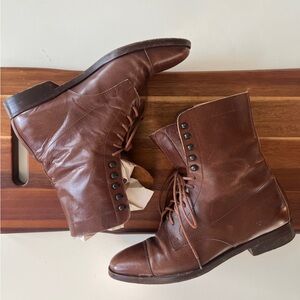 VINTAGE Ralph Lauren Brown Leather Riding Boots